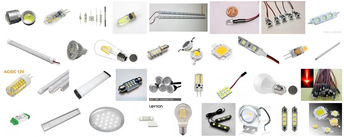 Quelques formats de LED