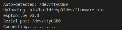 PlateformIO Connecting ESP32