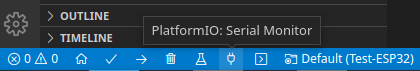 PlateformIO Serial Monitor