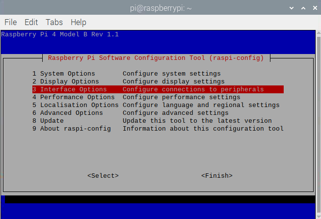 raspi-config VNC