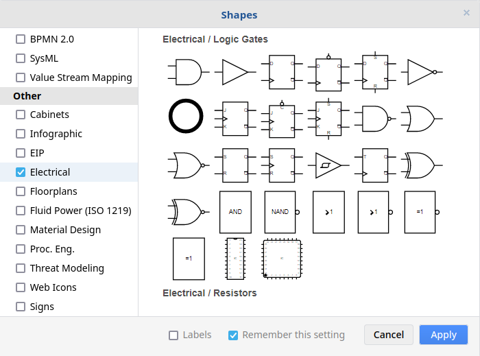 Diagrams.net More Shapes