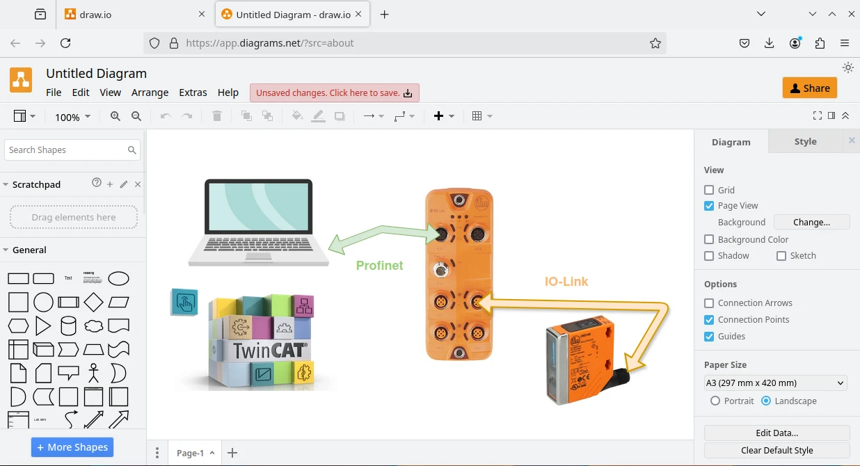 Diagrams.net symboles électriques