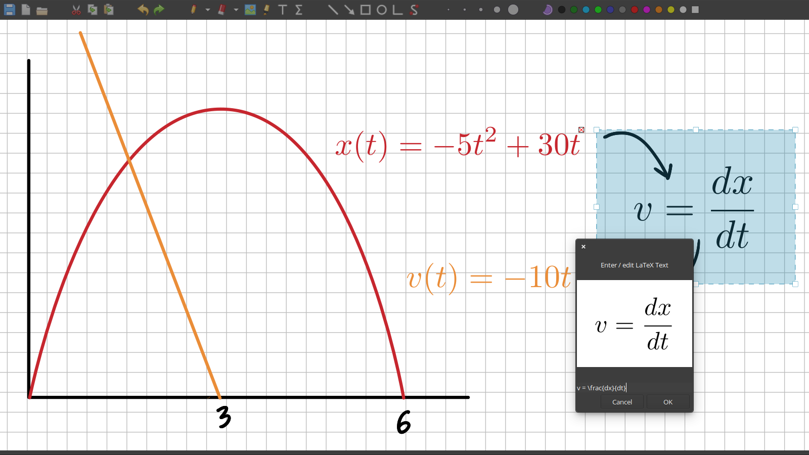 Exercice de transformée en Z avec Xournal++