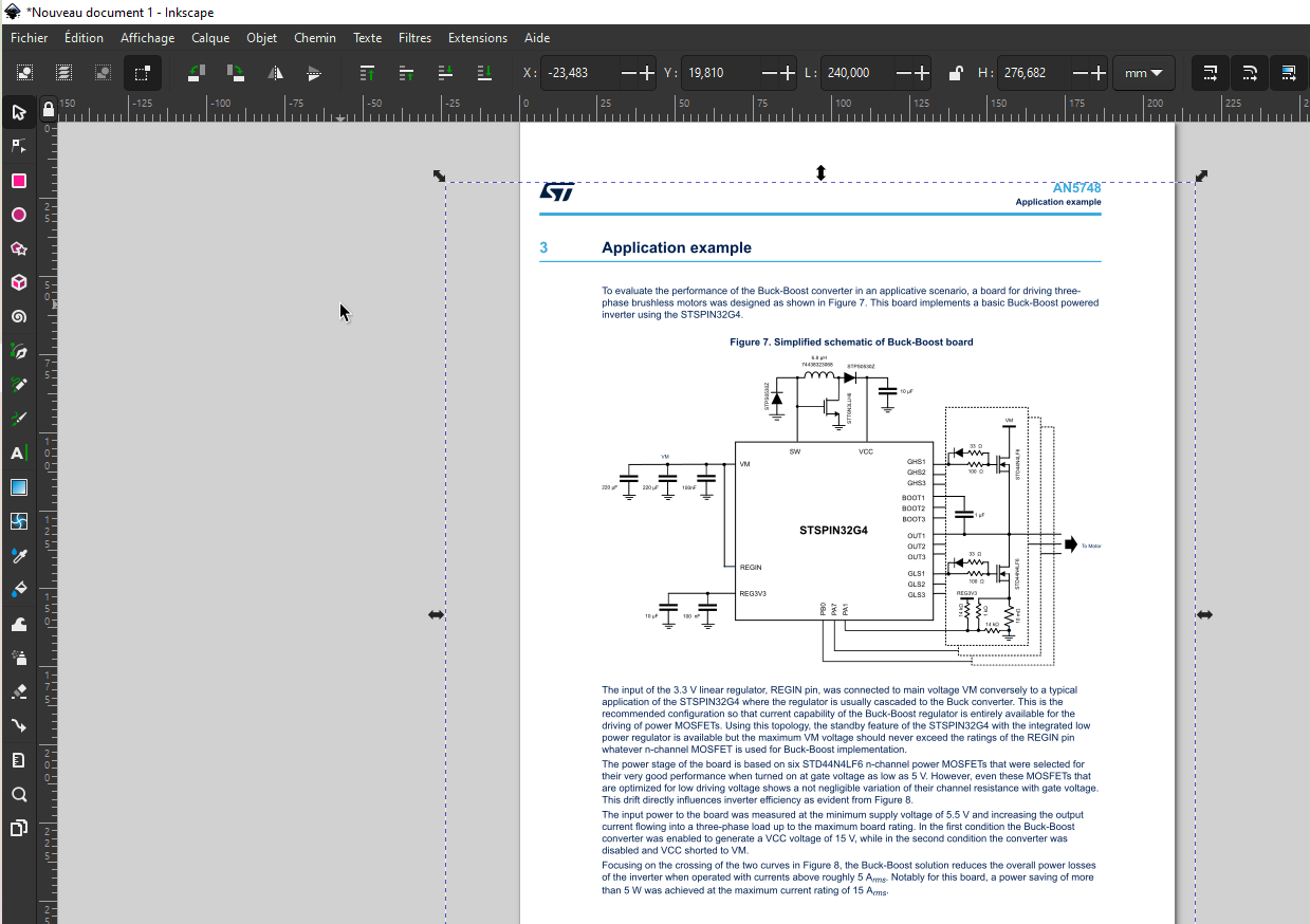 Inkscape dégrouper les éléments avec Ctrl+Shift+G